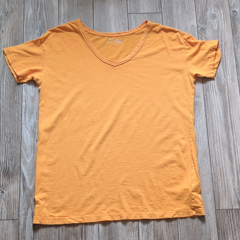 Aerie Tangerine Oversized Short Sleeve V-Neck Tee XS